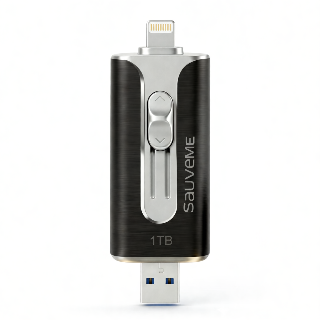 SauveMe | Clé de Sauvegarde Universelle 1 To (iPhone, Android, PC)